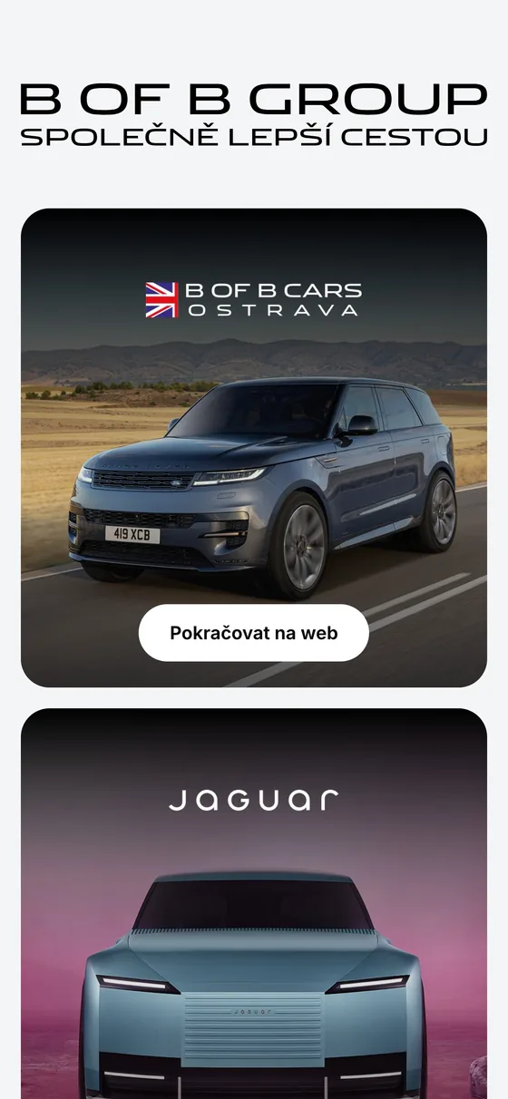 Rozcestník B of B Group na mobilním telefonu